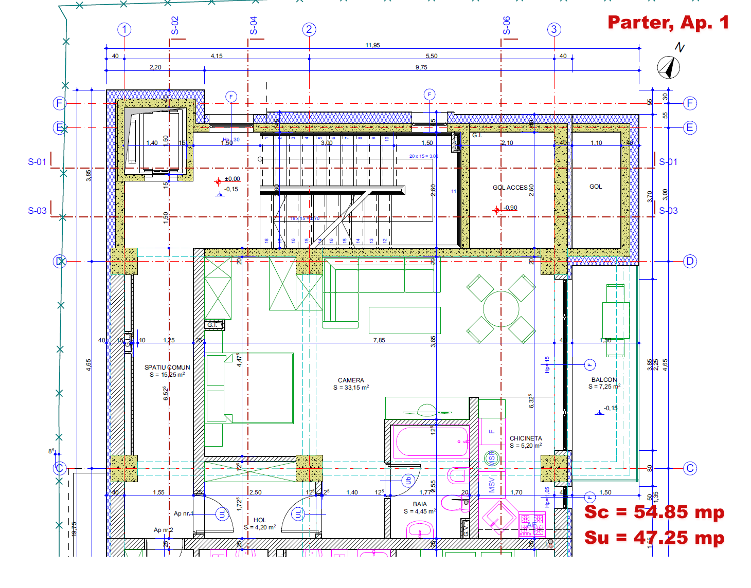 Apartament #1 – Faza 1 – Parter