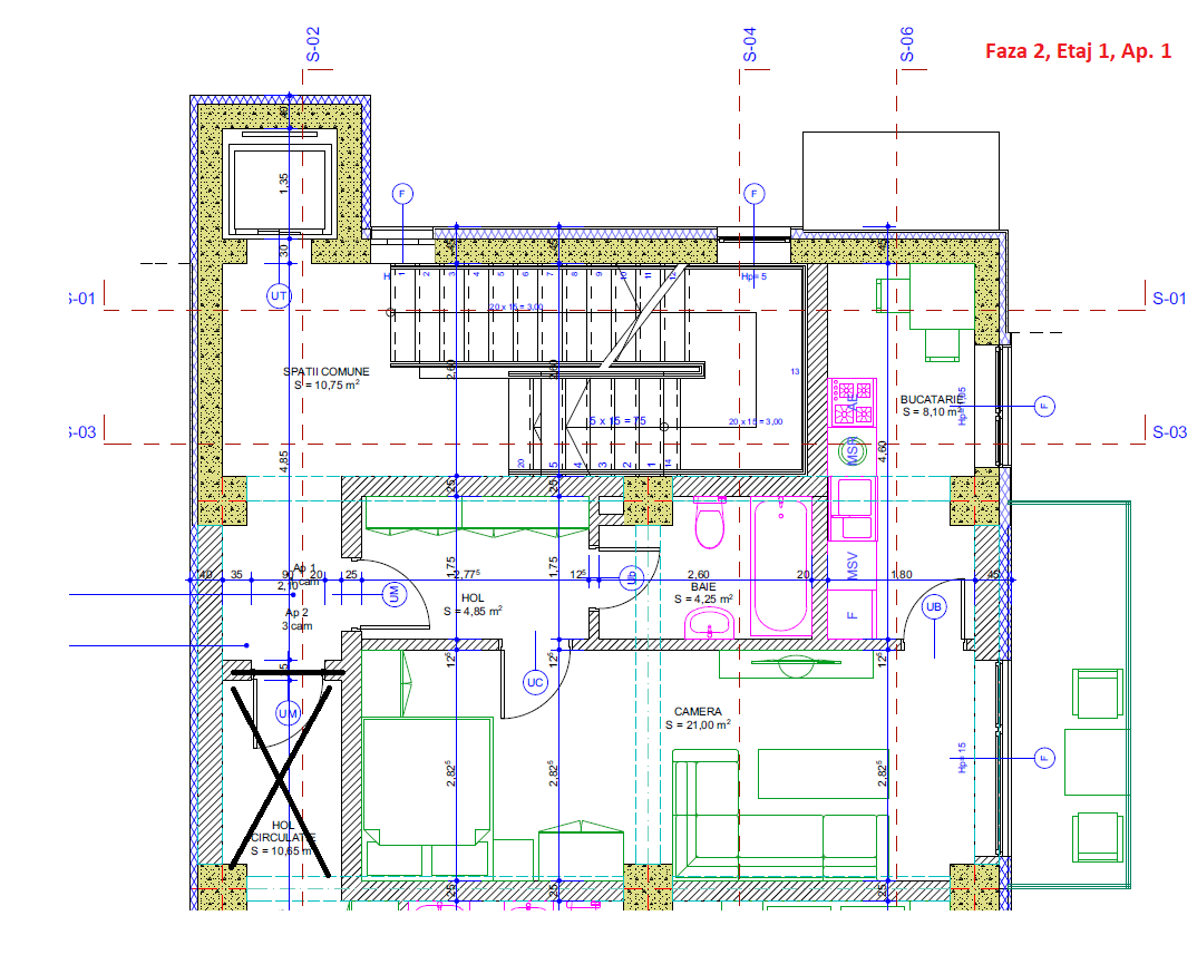 Apartament #1 – Faza 2 – Etaj 1
