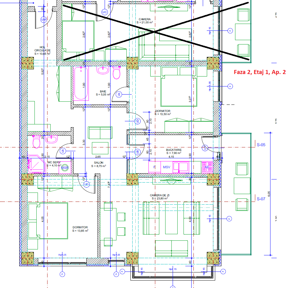Apartament #2 – Faza 2 – Etaj 1